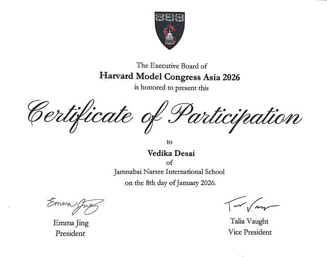 Certificate of Participation