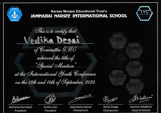 Special Mention · GMC · IYC 2024