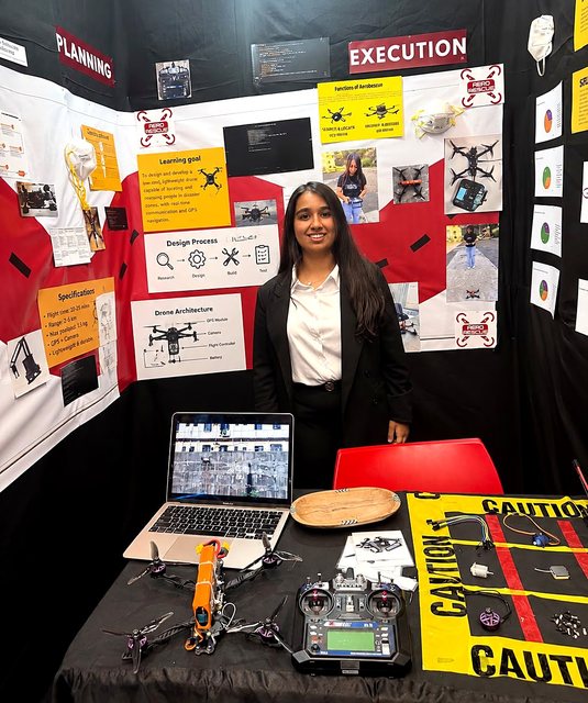 Presenting AeroRescue at the exhibition
